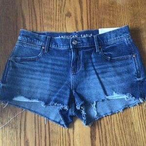 American Eagle Outfitters Distressed Super Low Rise  Stretch Shortie NWT 2